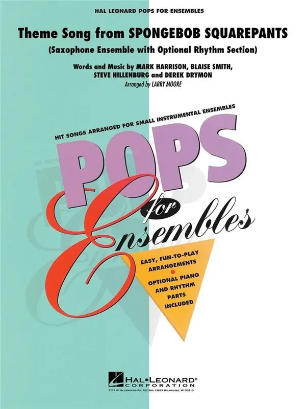 SpongeBob SquarePants (Arr. Larry Moore) Saxophon Ensemble