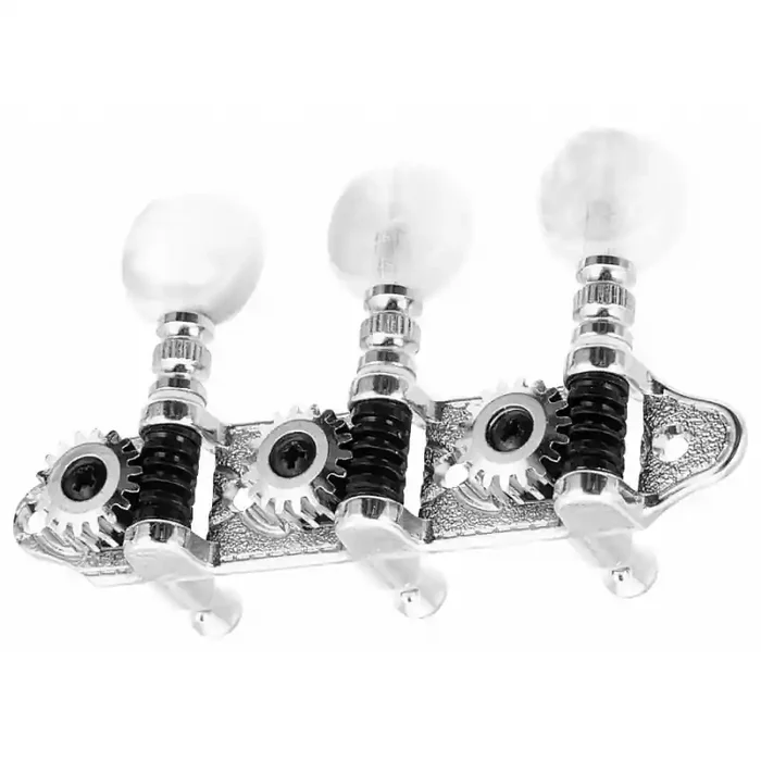 STA-TITE Mini Guitar Machine Heads, Nickel / 3-on-Plate