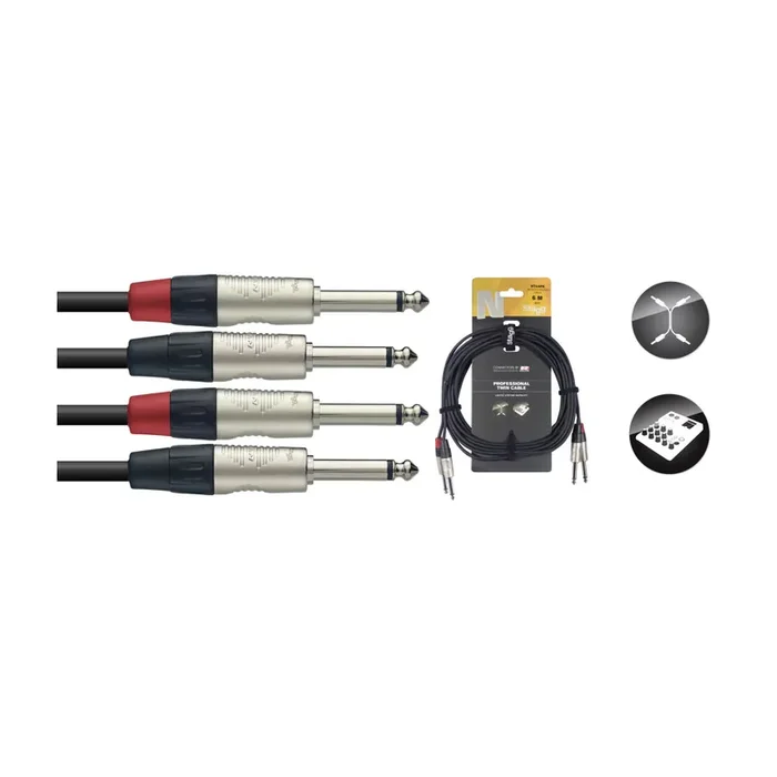 Stagg NTC6PR Zwillingskabel