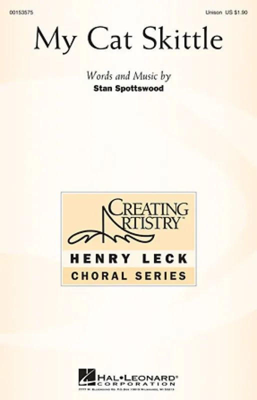 Stan Spottswood My Cat Skittle Gemischter Chor mit Begleitung