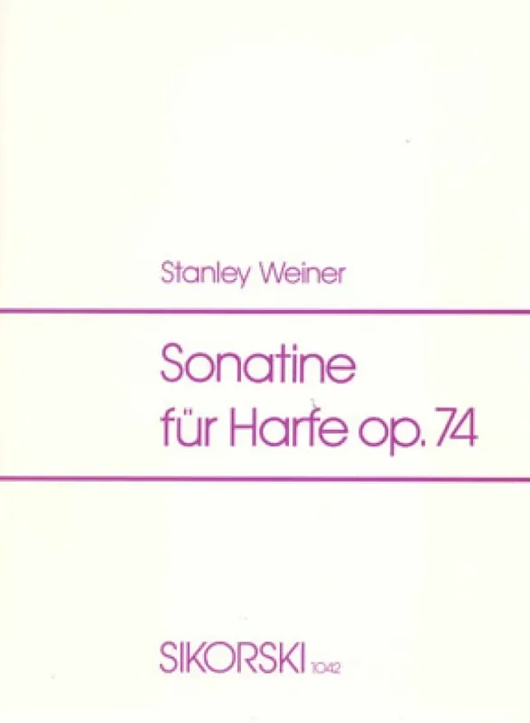 Stanley Weiner Sonatine Harfe Solo