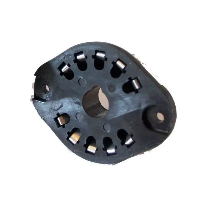 Steelpinoutsocket for Socket G10A-tubes, eg. EL156