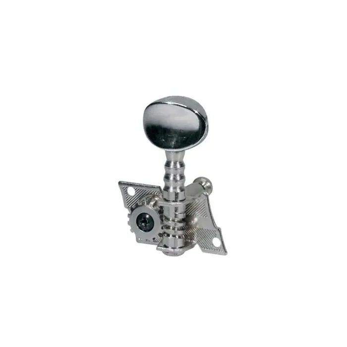 Stemmechanieken voor gitaar, metalen as, 6x rechts, metalen knoppen