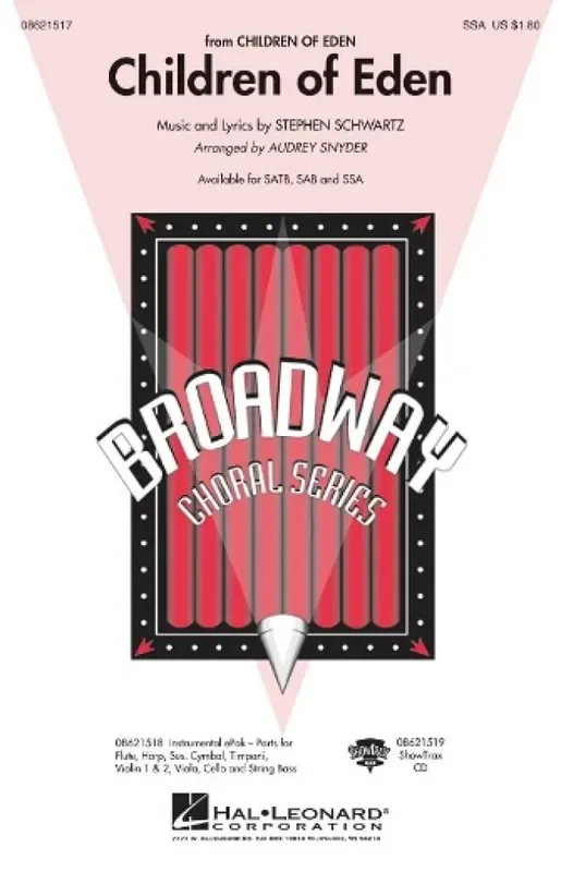 Stephen Schwartz Children of Eden (Arr. Audrey Snyder) Frauenchor mit Begleitung