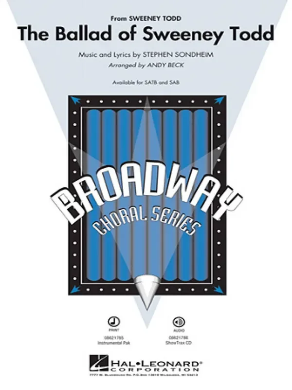 Stephen Sondheim The Ballad of Sweeney Todd (Arr. Andy Beck) Gemischter Chor mit Begleitung