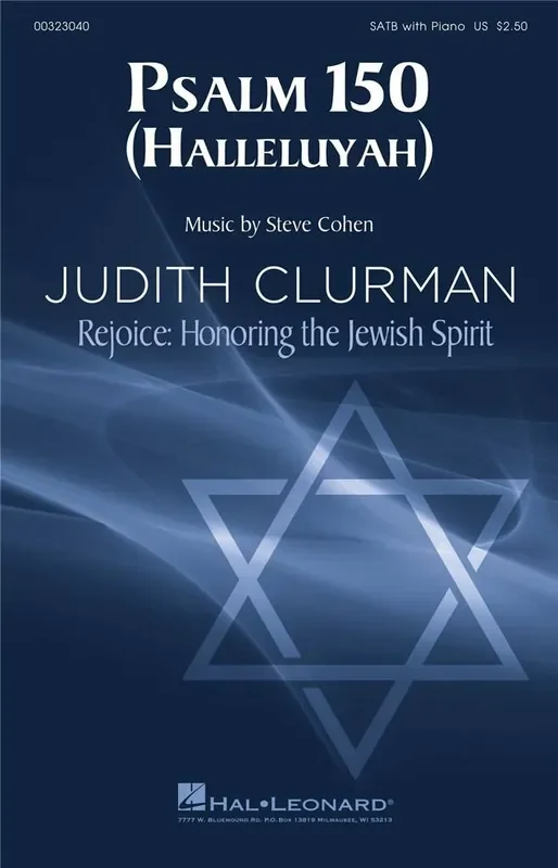 Steve Cohen Psalm 150 (Halleluyah) Gemischter Chor mit Begleitung