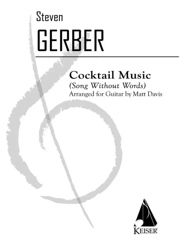 Steven Gerber Cocktail Music (Arr. Matt Davis) Gitarre Solo