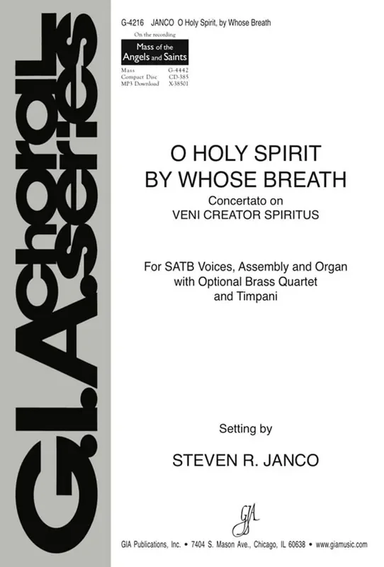 Steven Janco O Holy Spirit, by Whose Breath Gemischter Chor mit Begleitung
