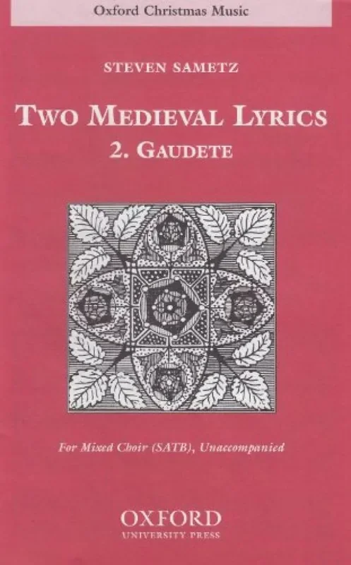 Steven Sametz Gaudete Gemischter Chor mit Begleitung