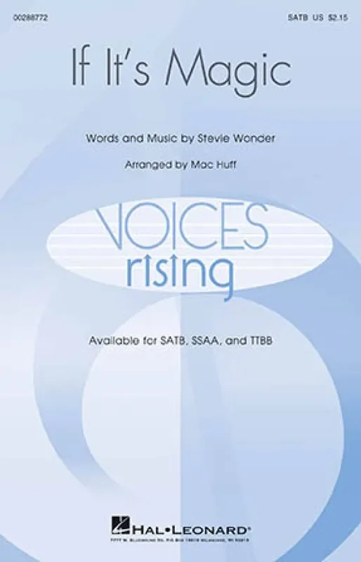 Stevie Wonder If It‘s Magic (Arr. Mac Huff) Gemischter Chor mit Begleitung