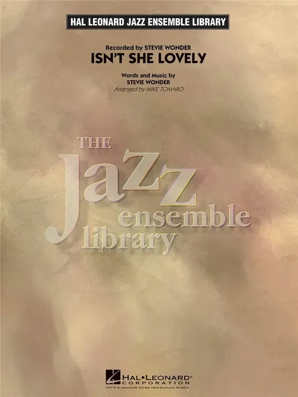 Stevie Wonder Isn‘t She Lovely (Arr. Mike Tomaro) Jazz Ensemble