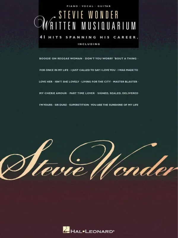 Stevie Wonder Stevie Wonder – Written Musiquarium Klavier, Gesang, Gitarre (Songbooks)