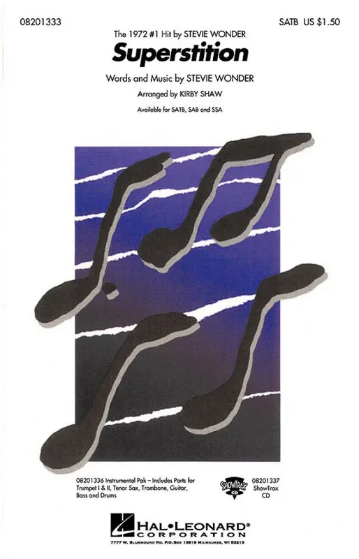 Stevie Wonder Superstition (Arr. Kirby Shaw) Gemischter Chor mit Begleitung