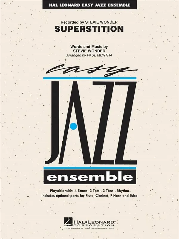 Stevie Wonder Superstition (Arr. Paul Murtha) Jazz Ensemble