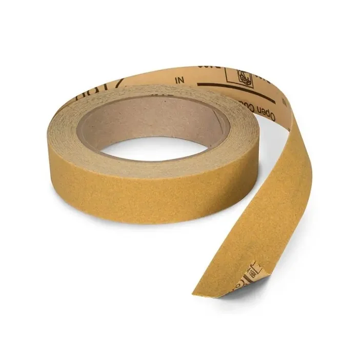 StewMac 3M Stikit Gold abrasive 320-grit roll for Fretbar understring leveller, 2,5 cm width, 13,5 m length