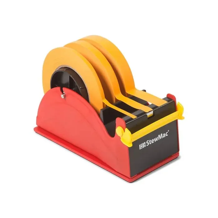 StewMac guitar shop tape deck with orange tape set