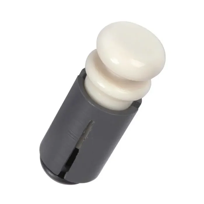 StewMac NoJak endpin, white plastic