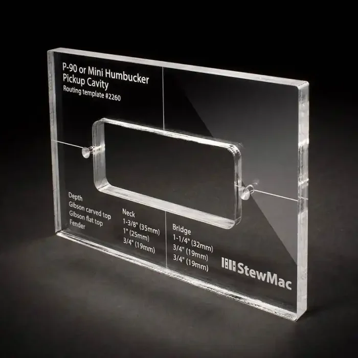 StewMac pickup routing template for P90, body rout