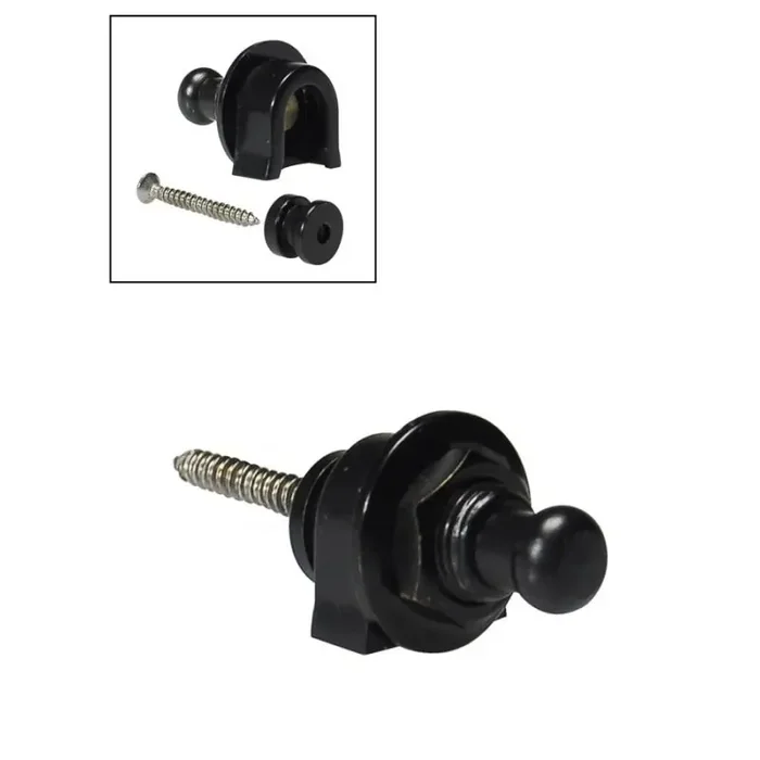 Straplock systeem, met schroeven, zwart