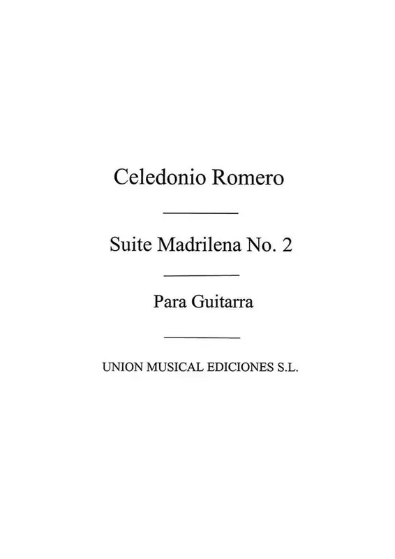 Suite Madrilena No.2 Gitarre Solo