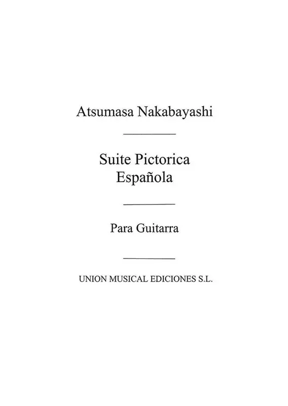 Suite Pictorica Espanola Gitarre Solo