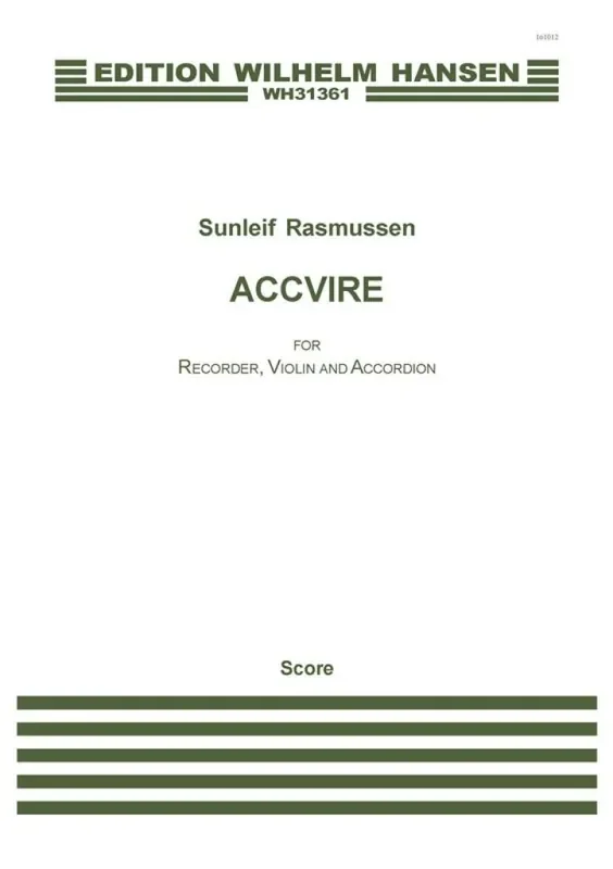 Sunleif Rasmussen Accvire Kammerensemble