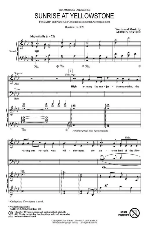 Sunrise at Yellowstone