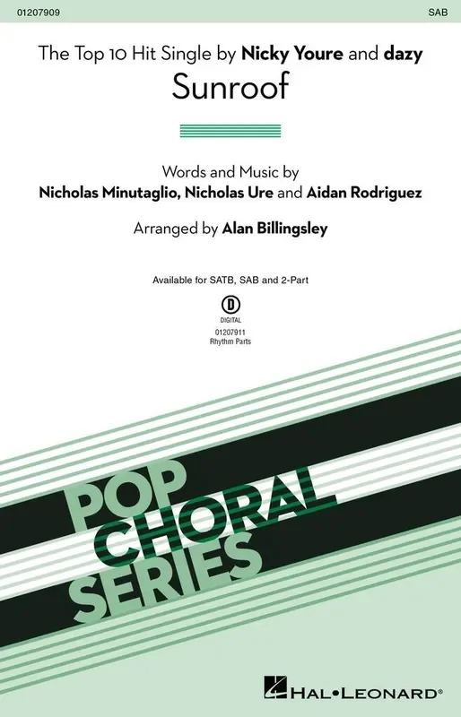 Sunroof (Arr. Alan Billingsley) Gemischter Chor mit Begleitung