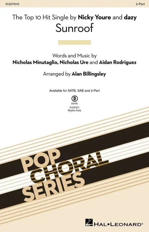 Sunroof (Arr. Alan Billingsley) Gemischter Chor mit Begleitung