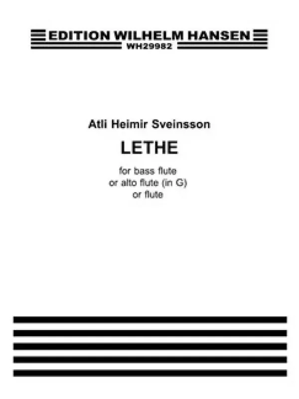 Sveinsson Sveinsson Lethe Bass Flt Flöte Solo