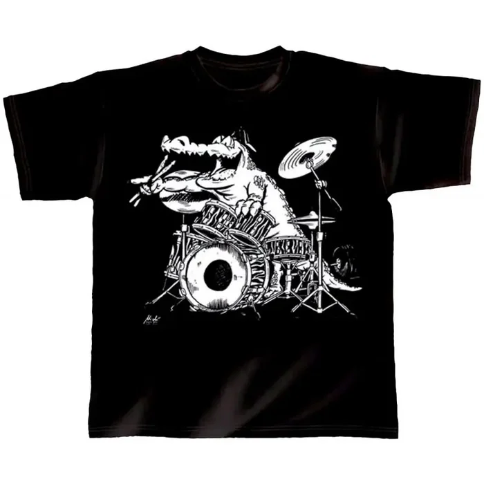 T-Shirt black Kroko Power M
