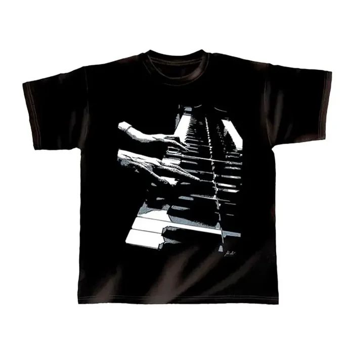 T-Shirt black Piano Hands XXL