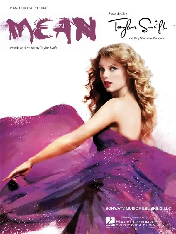 Taylor Swift Mean Klavier, Gesang, Gitarre (Songbooks)