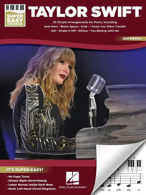 Taylor Swift Taylor Swift – Super Easy Songbook – 2nd Edition Gesang mit Klavier