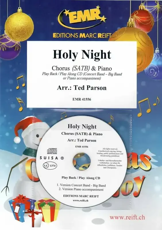 Ted Parson Holy Night (Arr. Jirka Kadlec) Gemischter Chor mit Klavier/Orgel