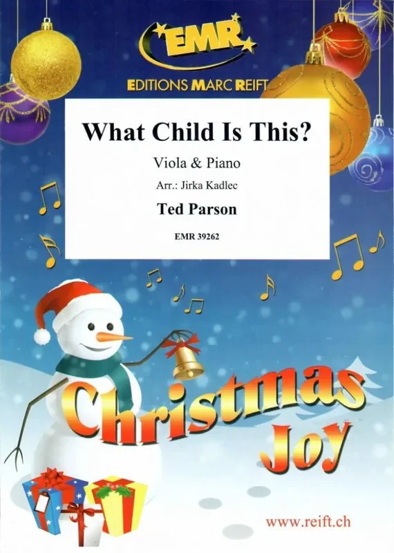 Ted Parson What Child Is This? (Arr. Jirka Kadlec) Viola mit Begleitung