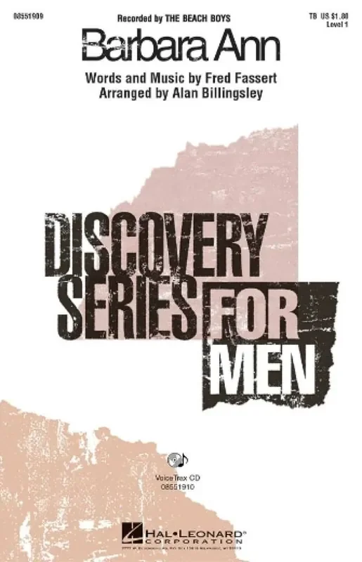 The Beach Boys Barbara Ann (Arr. Alan Billingsley) Männerchor mit Klavier/Orgel