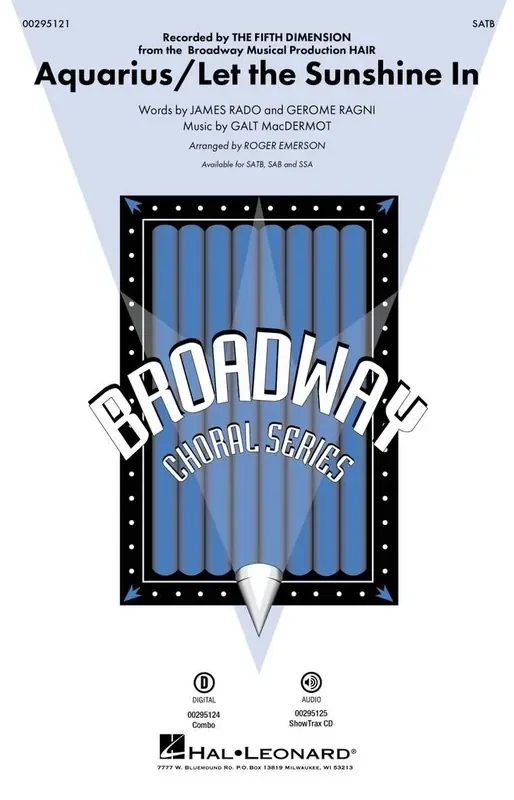 The Fifth Dimension Aquarius/Let the Sunshine In (Arr. Roger Emerson) Gemischter Chor mit Begleitung