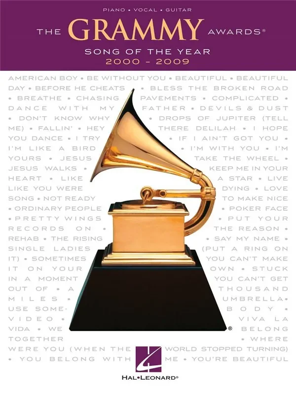 The Grammy Awards Song of the Year 2000 – 2009 Klavier, Gesang, Gitarre (Songbooks)