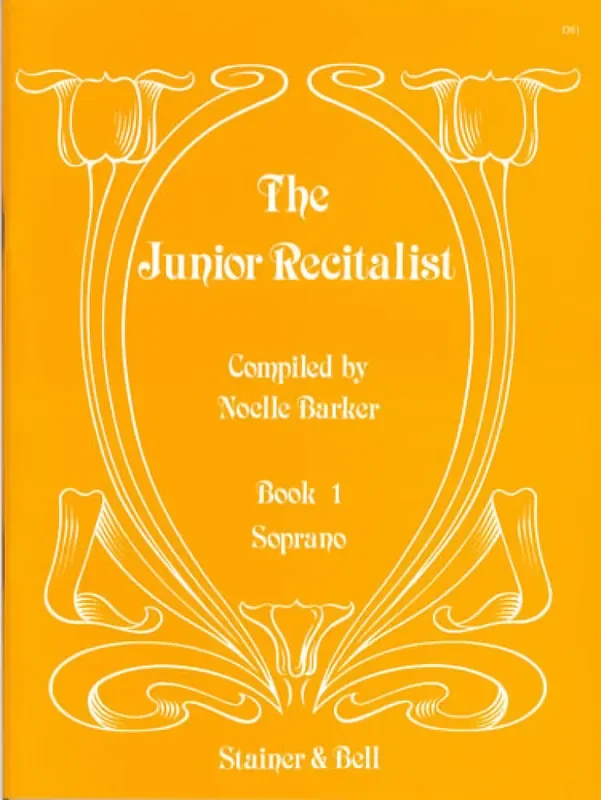 The Junior Recitalist Book 1 Gesang mit Klavier