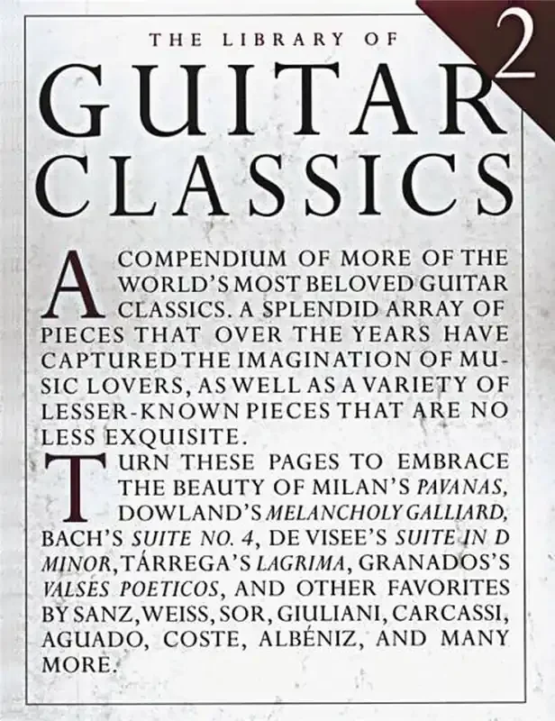 The Library of Guitar Classics 2 Gitarre Solo