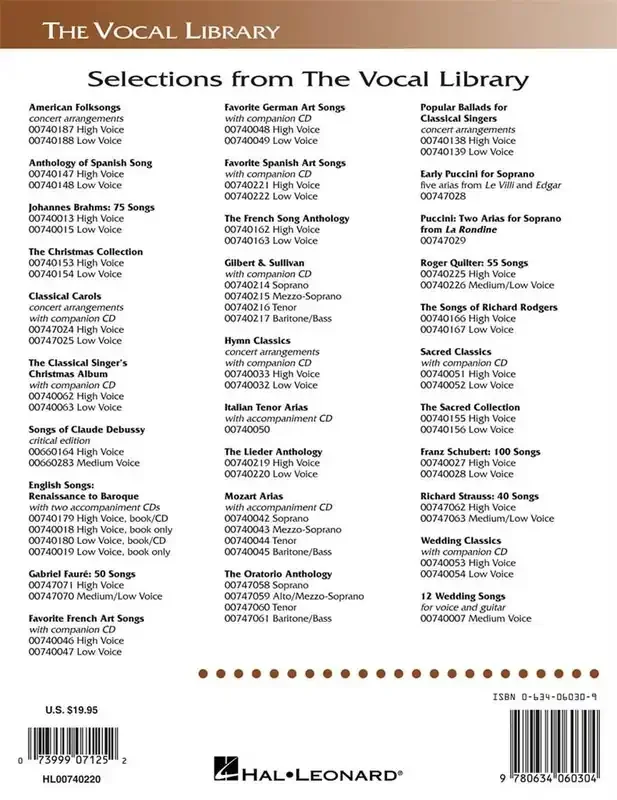 The Lieder Anthology (Arr. Richard Walters) Gesang Solo