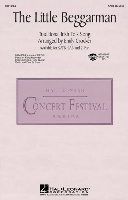 The Little Beggarman (Arr. Emily Crocker) Gemischter Chor mit Begleitung