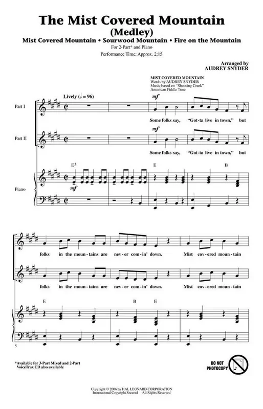 The Mist Covered Mountain (Medley)