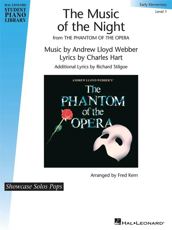 The Music of the Night (The Phantom of the Opera) (Arr. Fred Kern) Klavier Solo