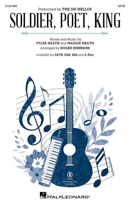 The Oh Hellos Soldier, Poet, King (Arr. Roger Emerson) Gemischter Chor mit Begleitung
