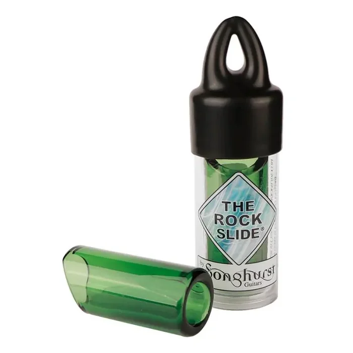 The Rock Slide moulded glass slide size S (inside 17.5 – length 48.5mm) – green edition