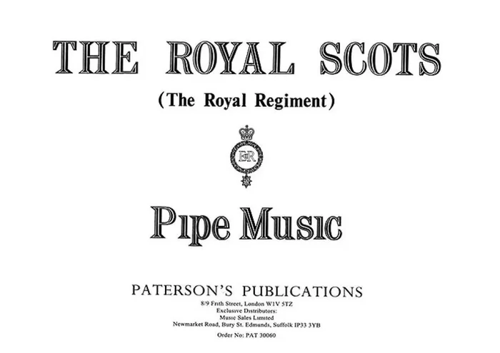 The Royal Scots (The Royal Regiment) Pipe Music Sonstige Holzbläser