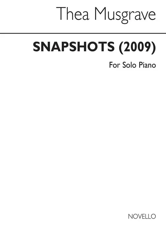 Thea Musgrave Snapshots Klavier Solo