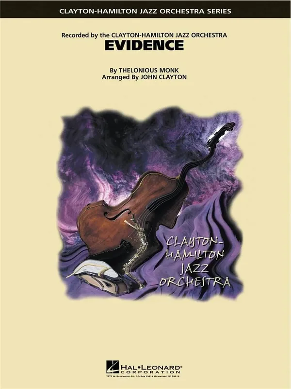Thelonious Monk Evidence (Arr. John Clayton) Jazz Ensemble